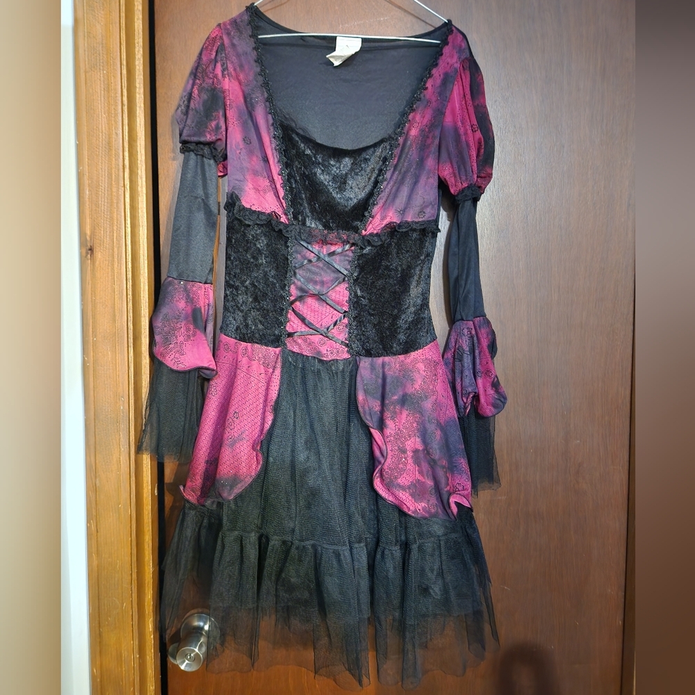 Pinkish witch dress costume